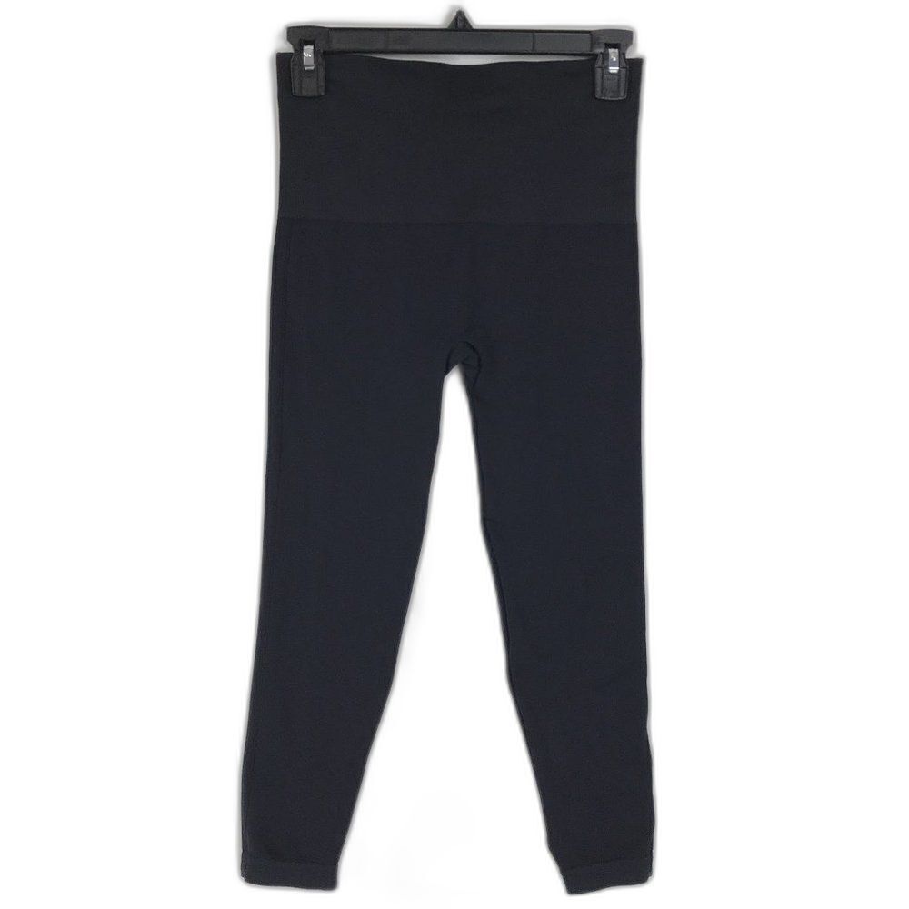 Spanx Look At Me Now Cropped Leggings Women’s Large Black Shapewear Activewear